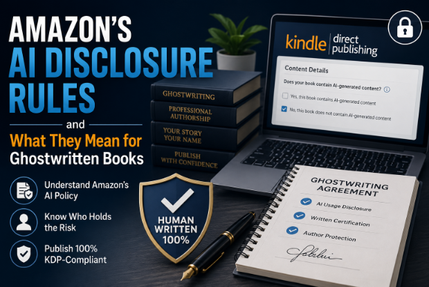 Amazon AI Disclosure Rules & Ghostwritten Books Explained 